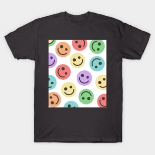 Rainbow Happy Faces T-Shirt